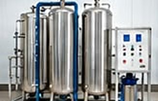 Demineralisation plant ion exchange vessels
