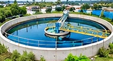 Sewage treatment plant clarifier and biological treatment system